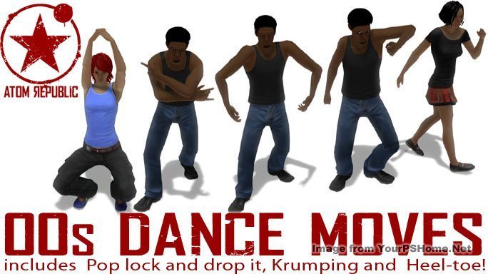 Dance moves from the 00's - This week from Atom Republic - July 30th, 2014, kwoman32, Jul 28, 2014, 5:18 PM, YourPSHome.net, jpg, 00s_684x384.jpg