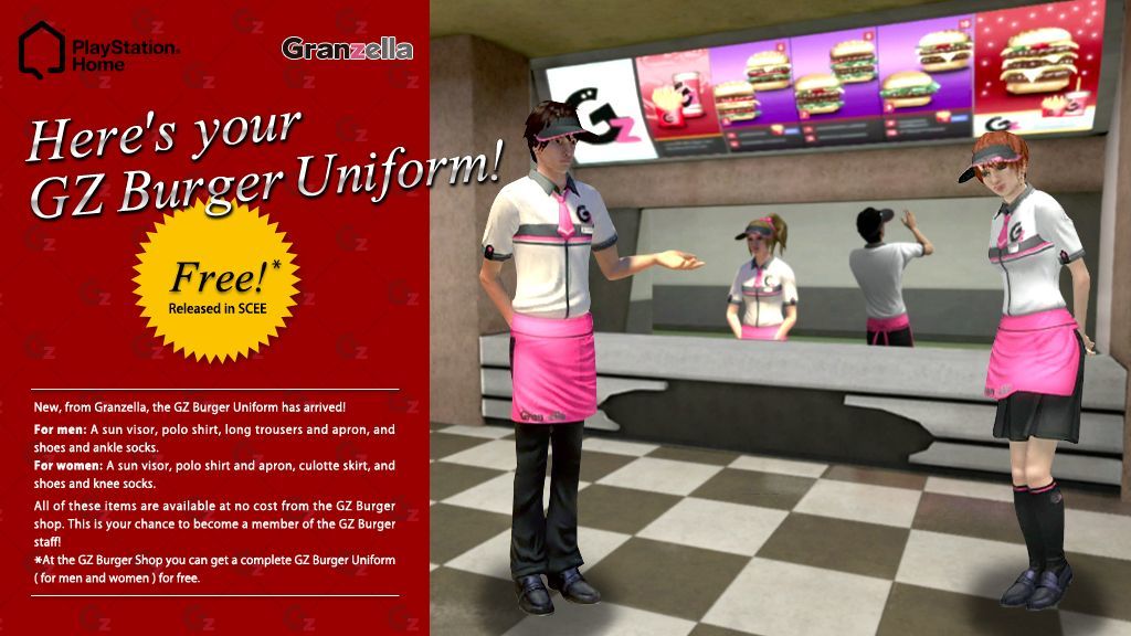 New From Granzella Worldwide - 9/26/12, kwoman32, Sep 24, 2012, 2:10 PM, YourPSHome.net, jpg, 20120926_SCEE_GZ Burger Uniform.jpg