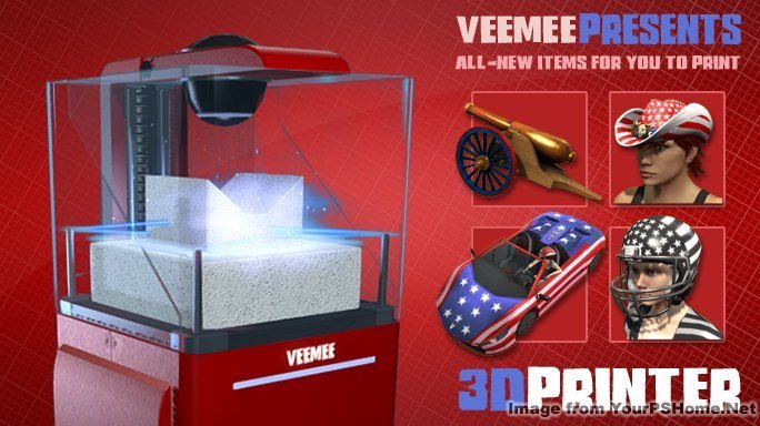 New This Week From Veemee - July 2nd, 2014, kwoman32, Jul 1, 2014, 7:14 AM, YourPSHome.net, jpg, 3DPrinter_4thJuly_02_2014-07-02_684x384.jpg