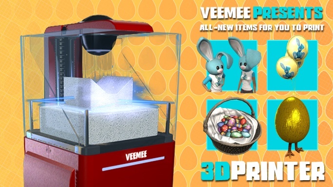 New this week from Veemee - April 16th, 2014, kwoman32, Apr 15, 2014, 4:19 PM, YourPSHome.net, jpg, 3DPrinter_Easter_B_2014-04-16_684x384.jpg