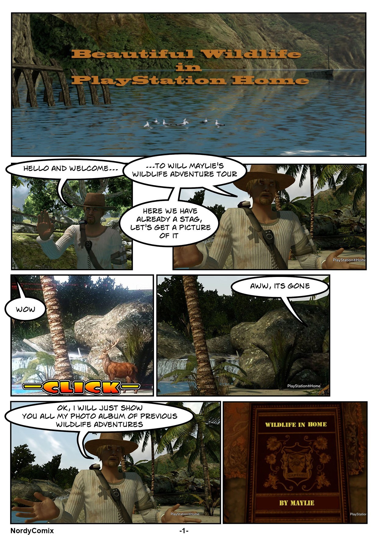 Comic: Beautiful Wildlife, Nordlyset87, Apr 11, 2014, 7:53 PM, YourPSHome.net, jpg, BWLpage1.jpg