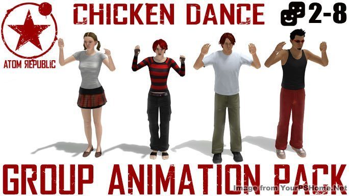 New this week from Atom Republic - Wed., June 11th, 2014, kwoman32, Jun 9, 2014, 5:30 PM, YourPSHome.net, jpg, ChickenDanceGroupAnimationPack_684x384.jpg