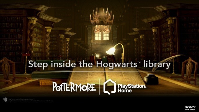 All That's New In Eu Region Of Ps Home - July 31st, 2013, kwoman32, Jul 30, 2013, 5:34 PM, YourPSHome.net, jpg, hogwarts-library.jpg