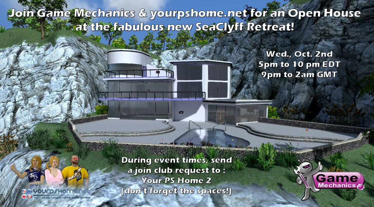 Ypsh Chats With John Ardussi About Game Mechanics & The New Seaclyff Retreat, kwoman32, Sep 25, 2013, 6:03 PM, YourPSHome.net, png, OpenHouseFlyer.png