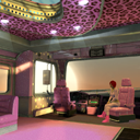 The Pink Paradise Tour Bus! This week from JAM Games - July 9th, 2014, kwoman32, Jul 7, 2014, 6:40 PM, YourPSHome.net, png, Pink_Paradise_Tour_Bus_128x128.png