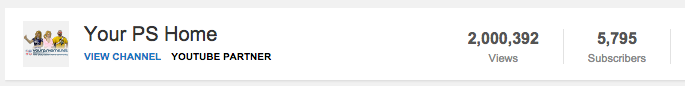 YPSH passes 2 million YouTube views, C.Birch, Dec 3, 2014, 10:45 PM, YourPSHome.net, png, Screen Shot 2014-12-03 at 22.43.22.png