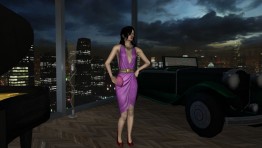 Silk Plunge Wrap dress