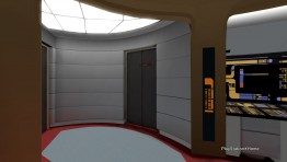 Enterprise-D Main Bridge with attached Captain’s Ready Room